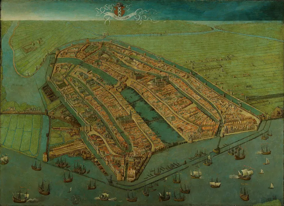 Une image historique de l'histoire de Amsterdam