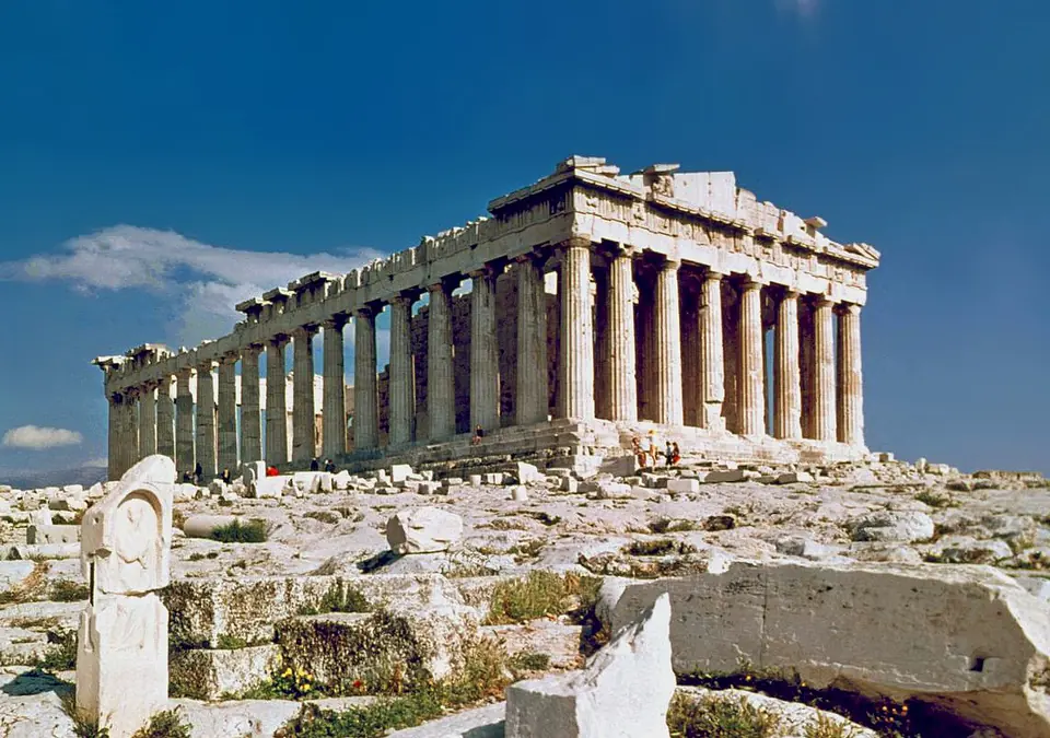 Parthenon, Athens Greece. Photo taken in 1978