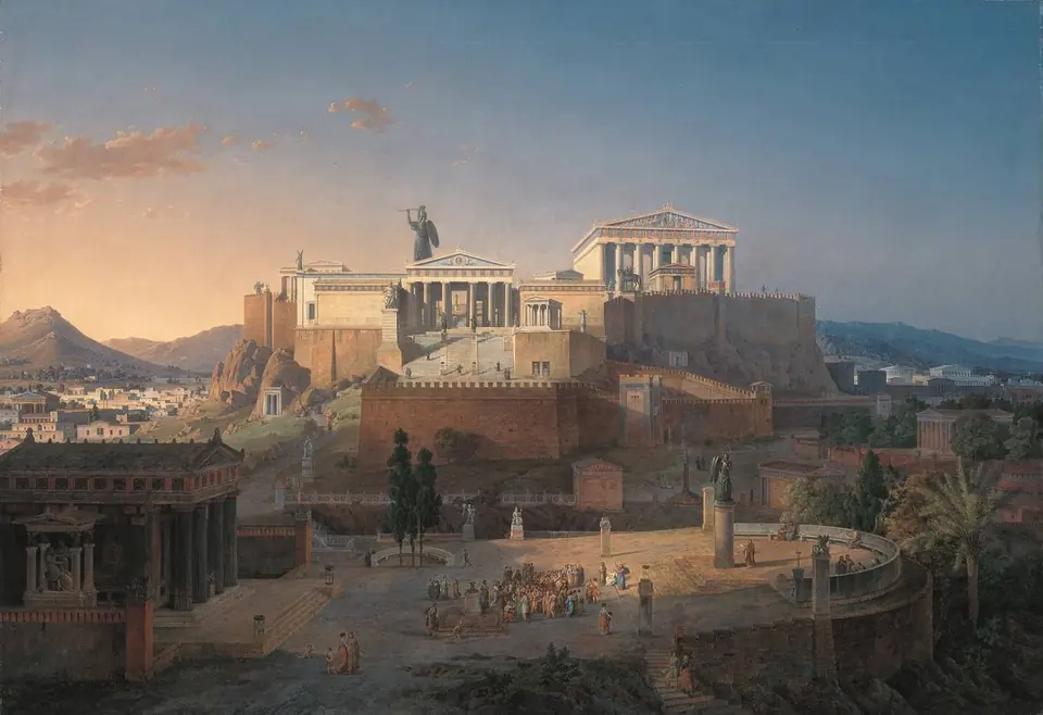 A historical image from the story of Athens