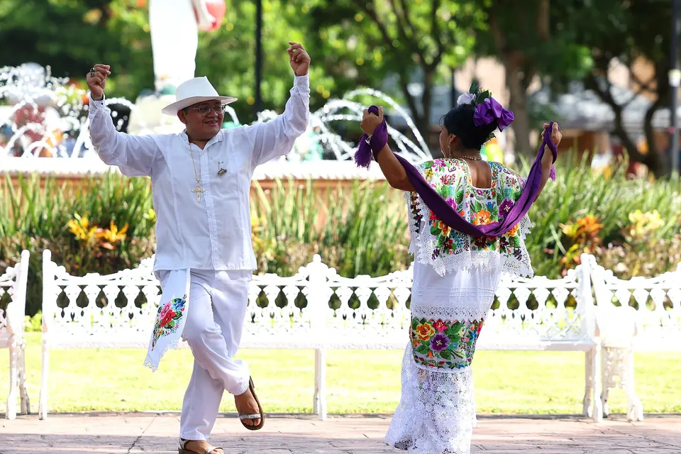 Scène de la culture locale à Cancún