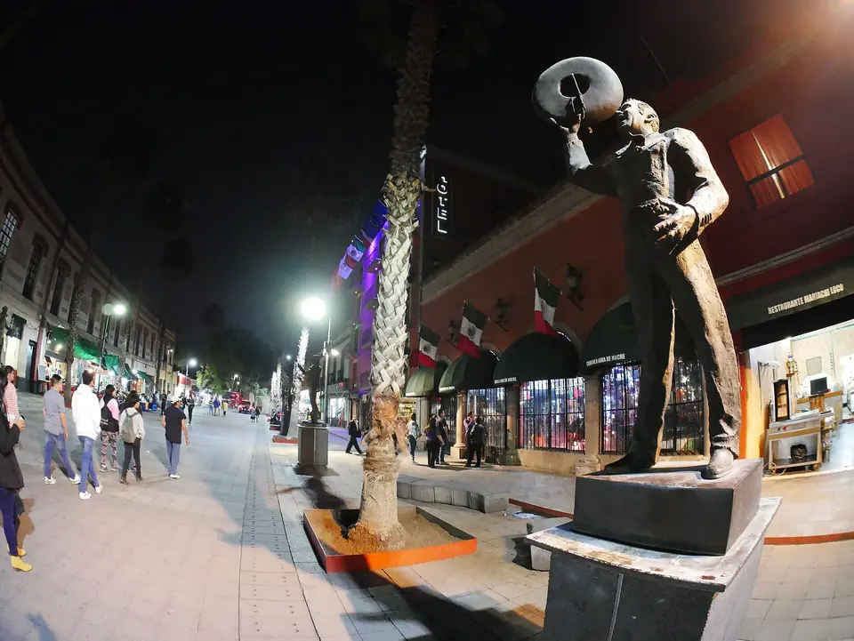Plaza Garibaldi- statue of mariachi player
